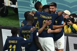 El gol de Giroud le terminó dando la victoria a Francia ante la selección de Inglaterra en cuartos de final del Mundial.