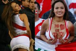 Es conocida como la 'novia' de la selección de Perú, que pese al estreno con derrota en el Mundial de Rusia, su sensualidad dio de qué hablar. FOTOS: The Sun y redes sociales.