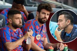 Piqué y Alba han sido suplentes en el inicio de la temporada con Xavi al mando.