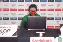 El DT de Marathón, Héctor Vargas, durante la conferencia de prensa virtual de este lunes previo al duelo ante el Antigua de Guatemala. Foto cortesía Marathón