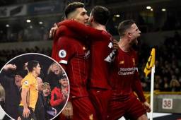 Henderson y Firmino marcaron para el Liverpool y Raúl Jiménez había empatado para el Wolverhampton.