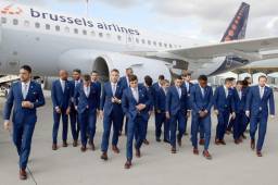 Momentos cuando los jugadores de Costa Rica llegaban a Rusia para disputar la Copa del Mundo. Fotos AFP