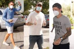 Los futbolistas del Real Madrid llegaron a Valdebebas con ganas de entrar a la cancha, pero antes debían pasar la prueba del coronavirus.