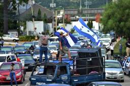En Honduras se han suscitado diversas protestas por el mal manejo de los fondos de la pandemia ya que se han detectado actos de corrupción. Fotos AFP