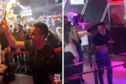 Así fue captado Pedro Rodríguez en una discoteca en Barcelona. Desde Inglaterra lo están criticando por su vida nocturna y bajo nivel con el Chelsea.