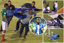 Honduras se quedó con el repechaje de Concacaf tras vencer 3-2 a México y en el estadio Olímpico hubo de todo. Acá las imágenes que la televisión no mostró del partido.