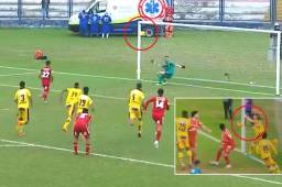 Final de locos: mete la mano descaradamente para evitar el gol, luego cobran el penal y la reacción del portero es brutal