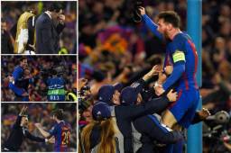 Barcelona consiguió una histórica clasificación a cuartos del Champions League tras superar 6-1 al PSG (6-5 el global). Fotos AFP y EFE