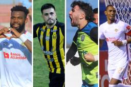 Los cuatro delanteros que están peleando por el primer lugar en la tabla de goleo del Clausura 2023.