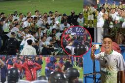 Antigua se corona bicampeón del fútbol guatemalteco en partido que termina en trifulca. Un hondureño salió feliz y el otro no.