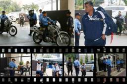 El conjunto azul salió sin resguardo policial de Tegucigalpa, pero a su llegada a San Pedro Sula un contigente ya lo esperaba.