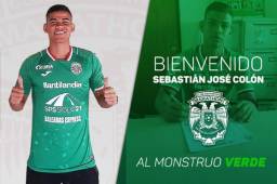 Sebastián Colón ya se enfundó la camisa esmeralda donde espera pagar con goles su fichaje.