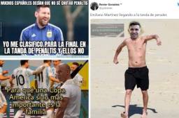 Messi y Emiliano Martínez, protagonistas de los memes tras el pase de Argentina a la final de la Copa América venciendo a Colombia.