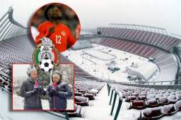 La estrella de la selección de Canadá, Alphonso Davies, 'reta' a México a vencerles bajo la nieve en Edmonton, donde se trasladaron desde Toronto.