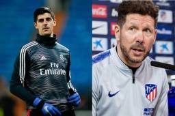 Courtois sorprende con sus declaraciones hacia su exentrenador, Diego Simeone.