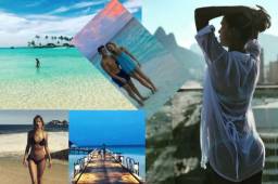 El delantero chileno no jugará el Mundial de Rusia 2018 y es por ello que se ha ido a Asia con su espectacular novia, Mayte Rodríguez.