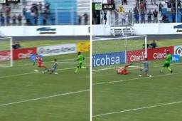 ¡Quedó solito frente al marco! La tremenda falla del “Camellito” Delgado en el Motagua vs Marathón (VIDEO)