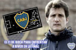 El portal argentino TyC Sports publicó la alineación titular con la que saldrá Boca para enfrentar este sábado a River en la final de ida de la Copa Libertadores.