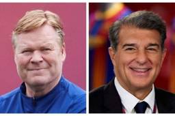 'Las conversaciones van muy bien' con Koeman, dice el presidente del Barcelona, Joan Laporta.