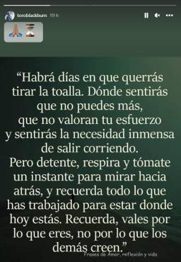 El mensaje de Rolando Blackburn en sus redes sociales, ¿dejó una indirecta?