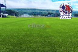 La canchas del Olimpia comienzan a dar el punto máximo para su inauguración y estar al servicio del técnico Pedro Troglio.