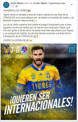 Periodistas mexicanos y hondureños tras el Olimpia-Tigres: 'Los felinos no se despeinaron”