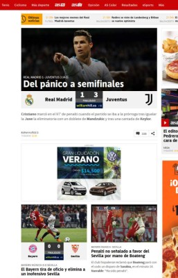 Prensa Mundial: 'Escándalo en el Bernabéu' y 'robo histórico'