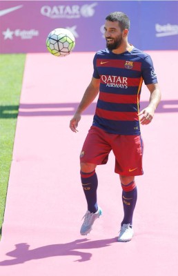 La presentación Arda Turan, nuevo fichaje del FC Barcelona,