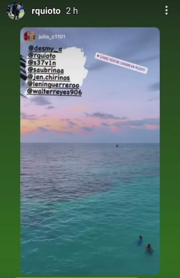 ¡Sol, playa y arena! Así disfrutó Romell Quioto el día en el que hondureños acudieron a las urnas