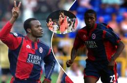 David Suazo y Edgar Álvarez fueron compañeros en el Cagliari desde el 2003 hasta el 2005.