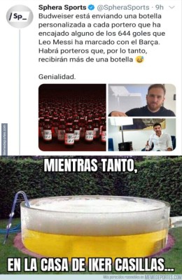 Messi regaló cervezas por gol y los memes hacen pedazos a Iker Casillas en redes sociales