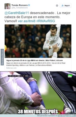 Real Madrid despedaza al Sporting de Gijón en la Liga y también en memes