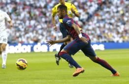 Neymar anotó el primer gol del clásico entre Real Madrid y Barcelona. (Foto: EFE).