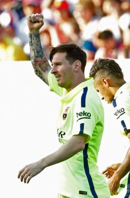 Barcelona campeón de la liga española tras vencer 1-0 a Atlético de Madrid