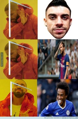 William y Dembele, protagonistas de los memes del Chelsea-Barcelona