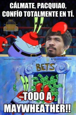 Los memes que dejó la pelea Floyd Mayweather-Manny Pacquiao