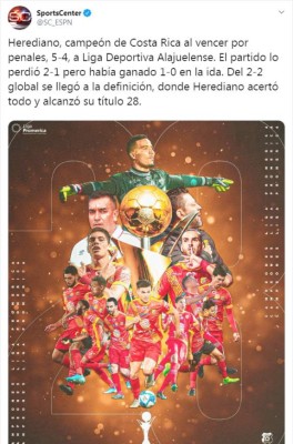 Lo que dicen los medios tras el título de Herediano ante Alajuelense
