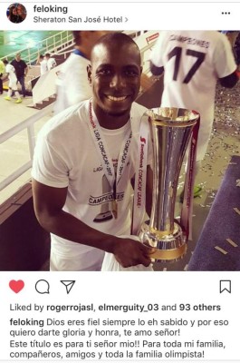El festejo íntimo de los jugadores del Olimpia tras ganar la copa de Liga Concacaf