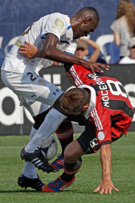 Imágenes del partido Olimpia-Milan en Boston