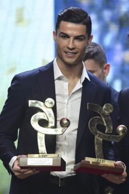 Así fue la gala en la que Cristiano Ronaldo ganó dos premios en Italia