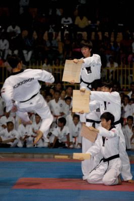 Espectacular exhibición de Taekwondo