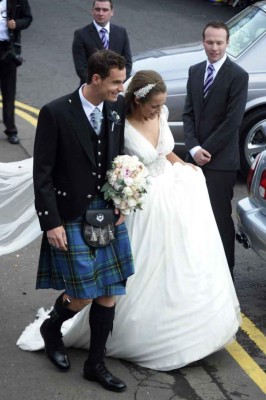 La boda escocesa de Andy Murray y Kim Sears en Fotografías