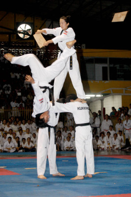 Espectacular exhibición de Taekwondo