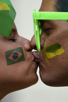 Brasil también es el mundial de los besos