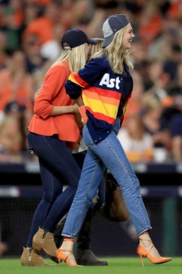 ¡Espectacular! La guapa Kate Upton celebró en grande el título de los Astros