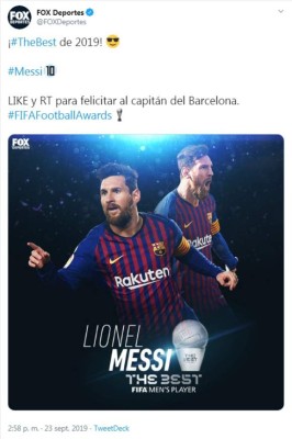 ¡Se rinden ante Lio! Lo que dicen los medios sobre Messi tras ganar su primer The Best