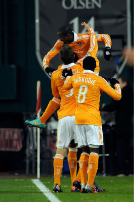 Boniek García y el Houston Dynamo .