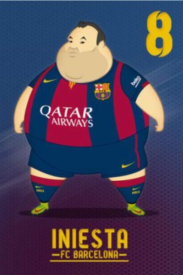 HUMOR: Así se verían los jugadores del Barcelona con sobrepeso