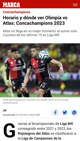 ¡Revelan su cábala! Lo que dice la prensa mexicana y hondureña sobre el Olimpia vs Atlas: “Es el que menos posibilidades tiene...”