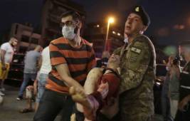 Dos enormes explosiones causan 73 muertos y miles de heridos en Beirut. FOTOS: AFP.